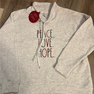 Rae Dunn White Holiday Hoodie